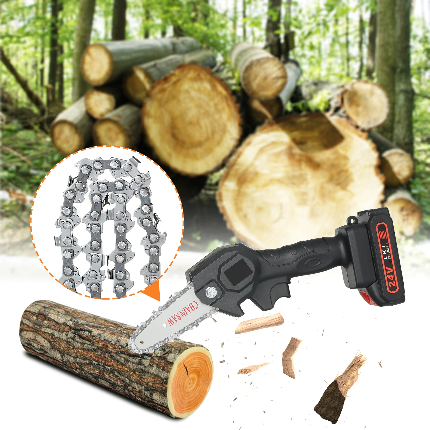 4 дюйма мини сталь цепная пила электрическая обрезная аксессуар для цепной пилы