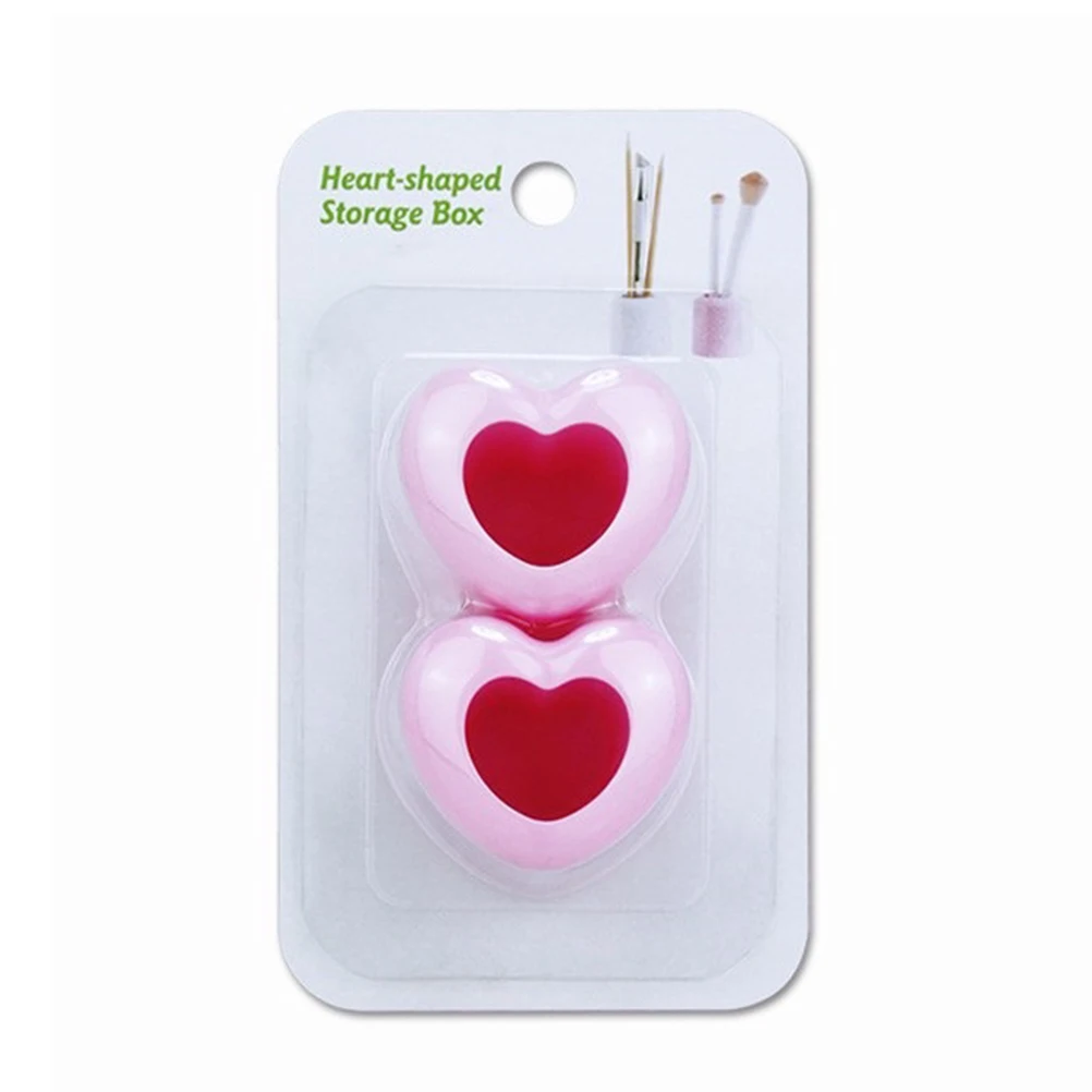 1 пара Настольный держатель в форме сердца для зубной щетки Многофункциональная