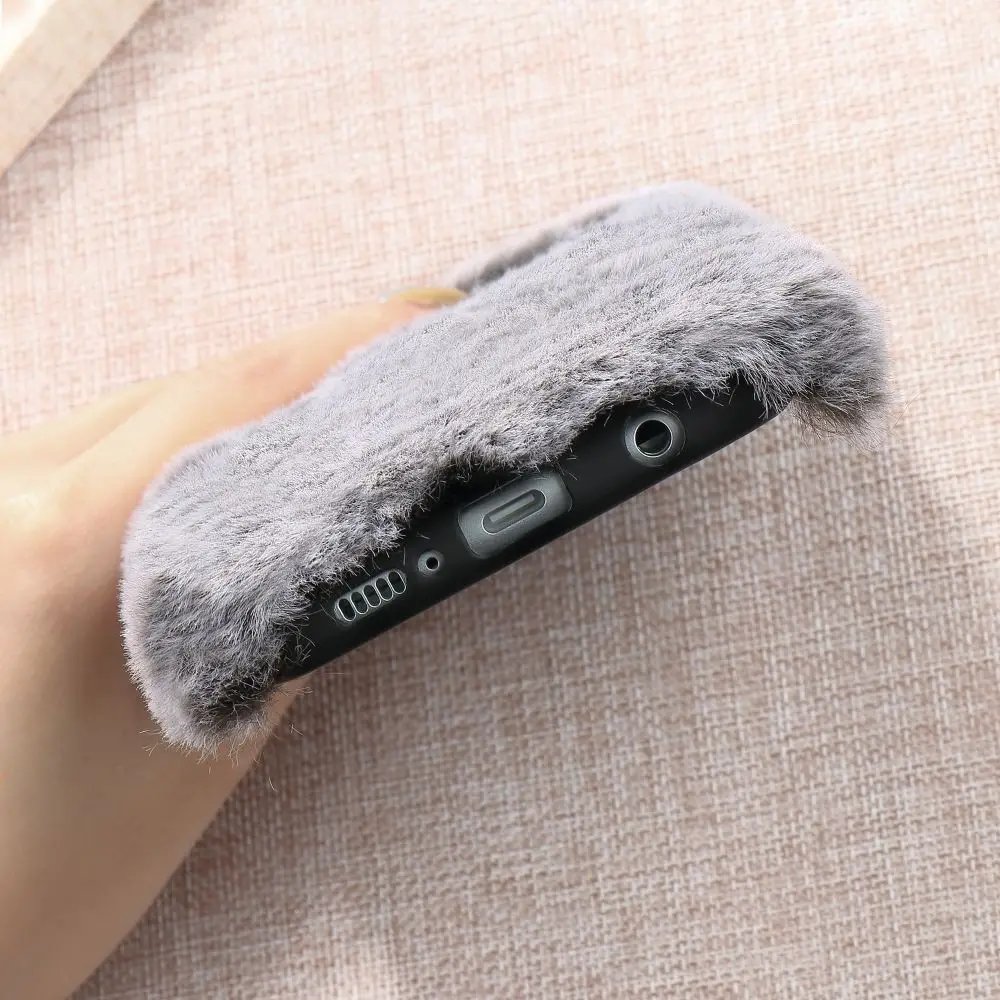 LAPOPNUT милый теплый пушистый мягкий шерстяной плюшевый чехол для Samsung Galaxy S20 Ultra S9 S8