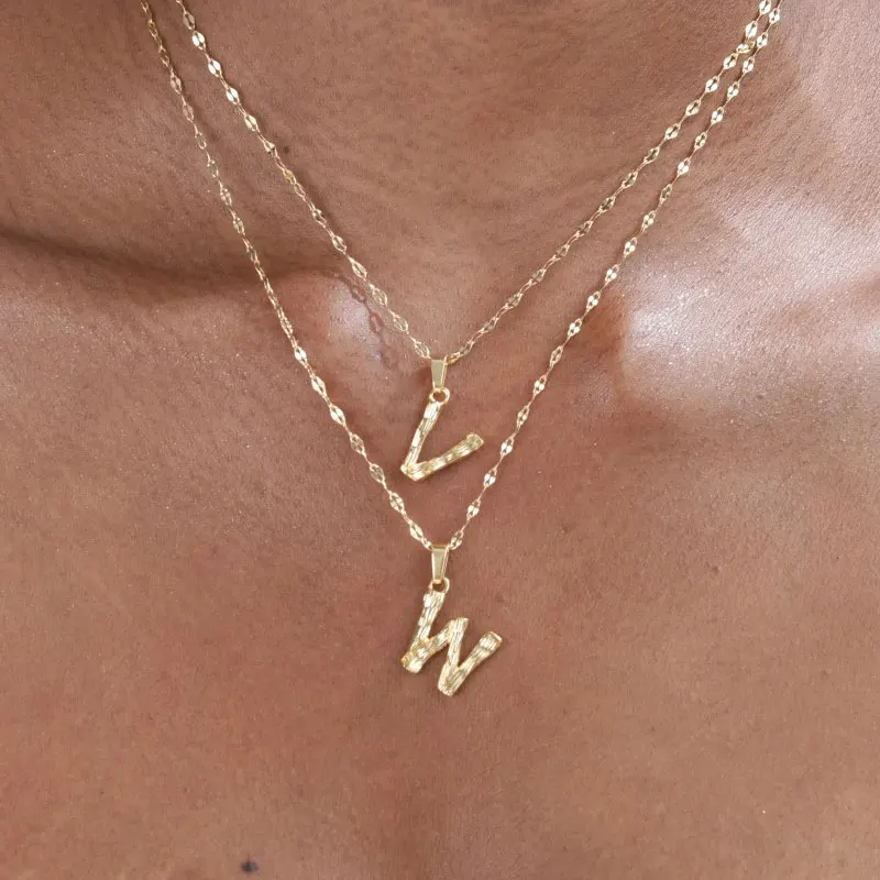 A-Z колье с подвеской в виде буквы для женщин Jewlry Рождественский подарок губ форме
