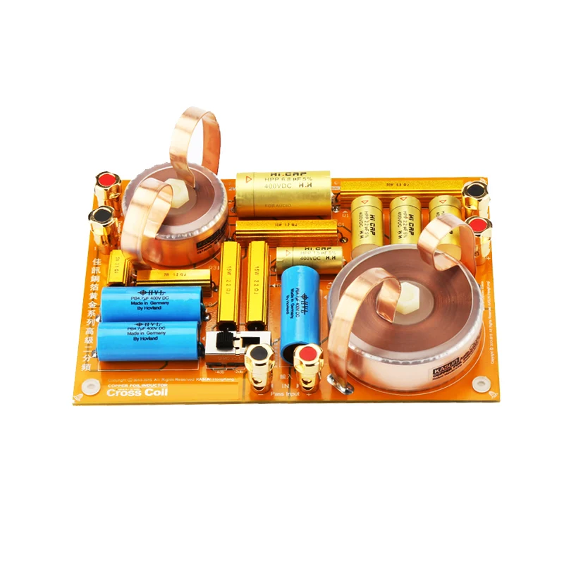 HIFIDIY HI-END Copper foil GAT-2012 2 Way speaker Unit ( tweeter + bass ) HiFi Speakers Frequency Divider Crossover Filters | Электроника