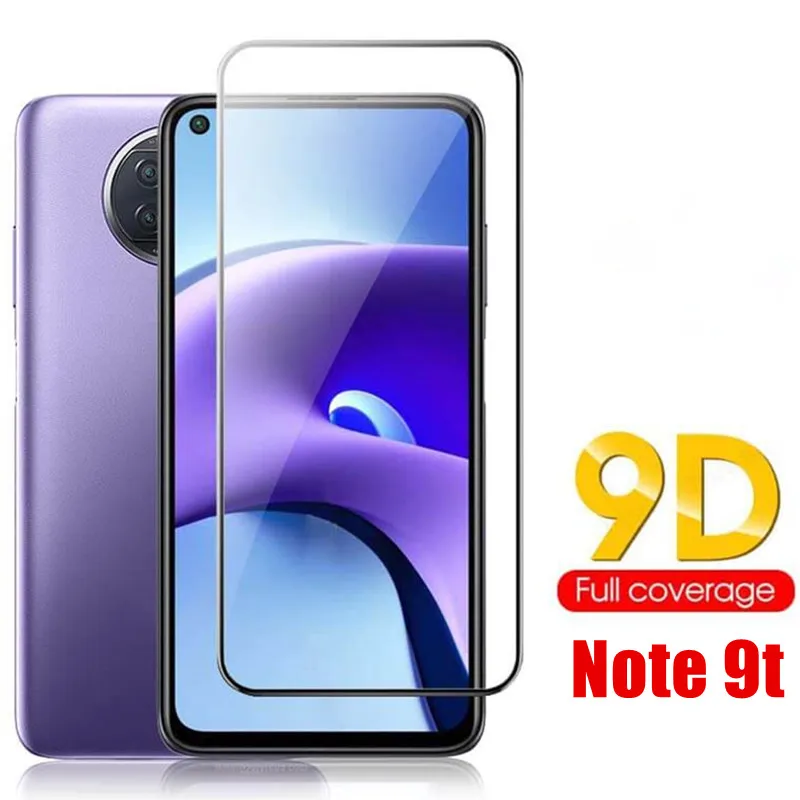 Комплект из 3 предметов 9D полное покрытие Защитное стекло для xiaomi redmi Note9T note 9 t 5g