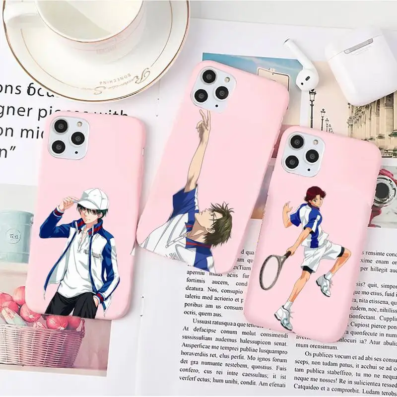 

Anime New Prince OF Tennis Phone Case Candy Color for iPhone 6 7 8 11 12 s mini pro X XS XR MAX Plus