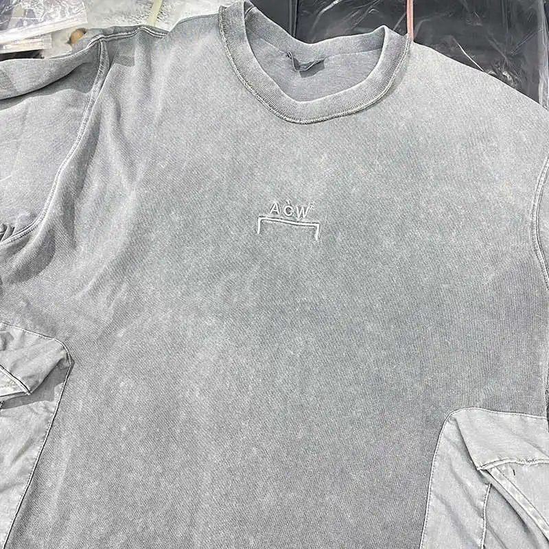 

Vintage A-COLD-WALL* T-shirt Men Women Embroidered POCKETS A COLD WALL Tee ACW Tops Oversized