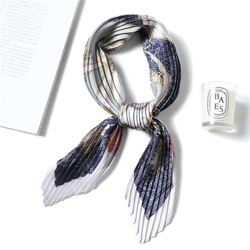 Женский шарф с принтом Foulard модный Шелковый квадратным вырезом повязка на голову