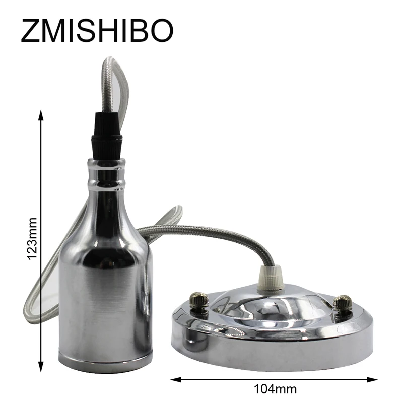 ZMISHIBO Роскошные хром цветные металлические подвесные светильники 110 220 В E27