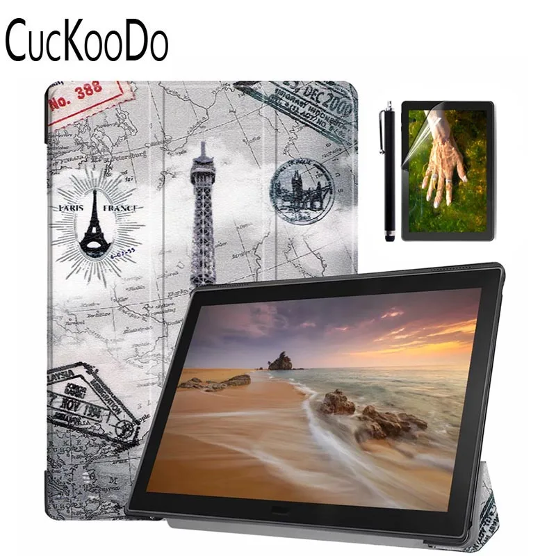 Ultra Slim Lightweight Smart Shell Standing Cover with Auto Wake / Sleep Feature for Lenovo Tab E10 10.1'' TB-X104 Tablet |