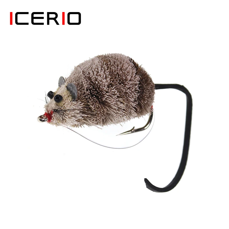 

ICERIO, 1 шт./кор., волосы оленя, приманка для ловли мыши, поверхности для ловли форели, окуня, щуки, плавающая приманка для крыс 2/0