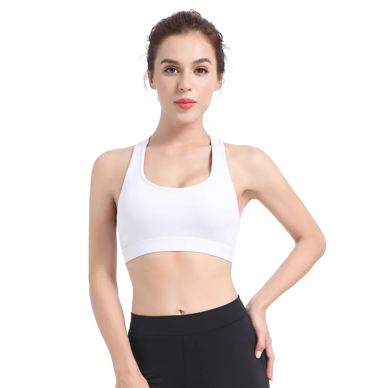 

Fitness Breathable Sport Yoga Bra Shock Proof Push Up Bra Crop Top pad Women running Sport Quick Dry Tops