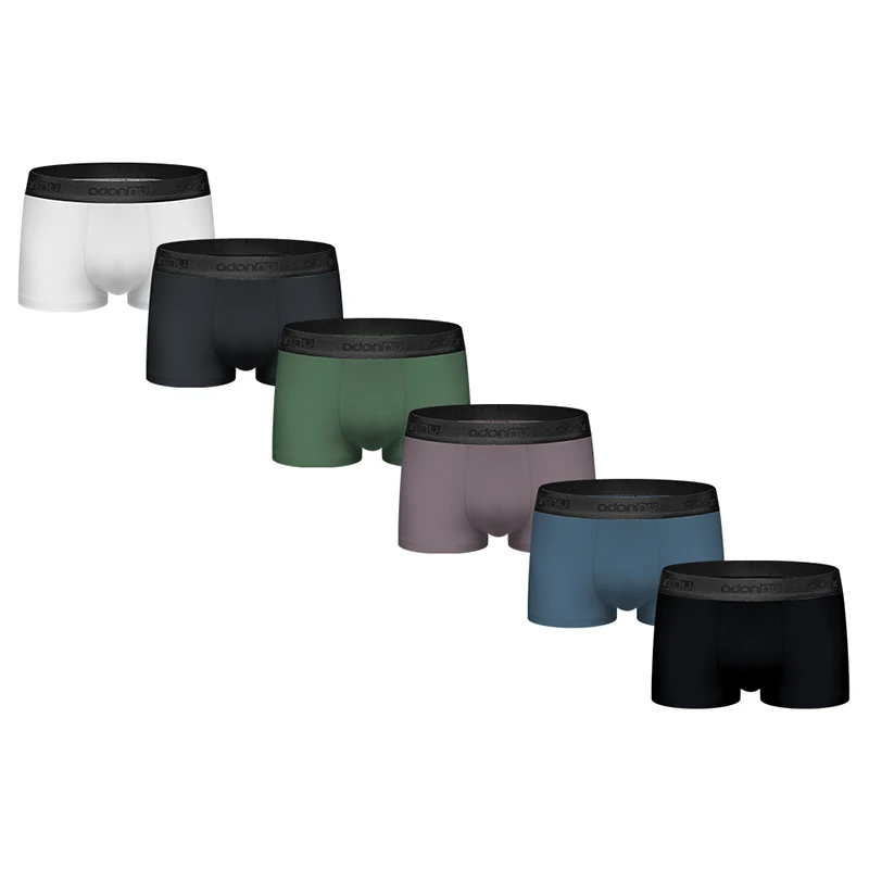 

6PCS ADANNU Fashion Men Underwear Briefs Modal Comfortable Underpants Male Panties Cueca Tanga Slip Homme U Pouch Gay Underwear