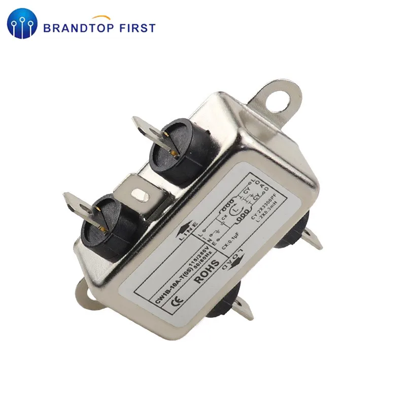 Мощность EMI фильтр CW1B 10A T 115V 250V 50/60HZ разъемы|Соединители| |
