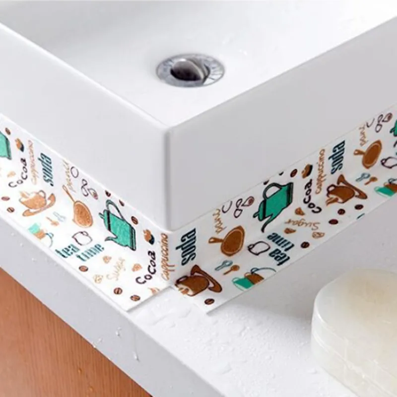 2 8 м x 80 мм Водонепроницаемая наклейка для раковины кухни ванной туалета