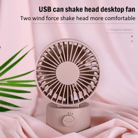usb mini table fan 4 blades strong wind cooling fans adjustable desk top fan for office home mini air cooler ventilator