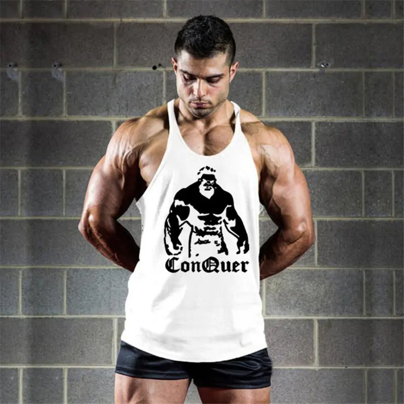 

Men's Gym Vest M-XXL Muscle Sleeveless Men's Vest Shirt Bodybuilding Vest Plus Size Gym Apparel Fitness Workout Vest