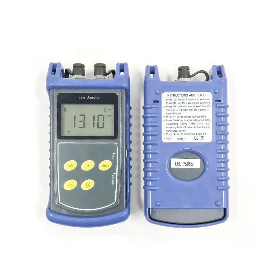 

Портативный лазерный источник ST815 1310 нм SM/мм/тестер оптического волокна/источник светильник