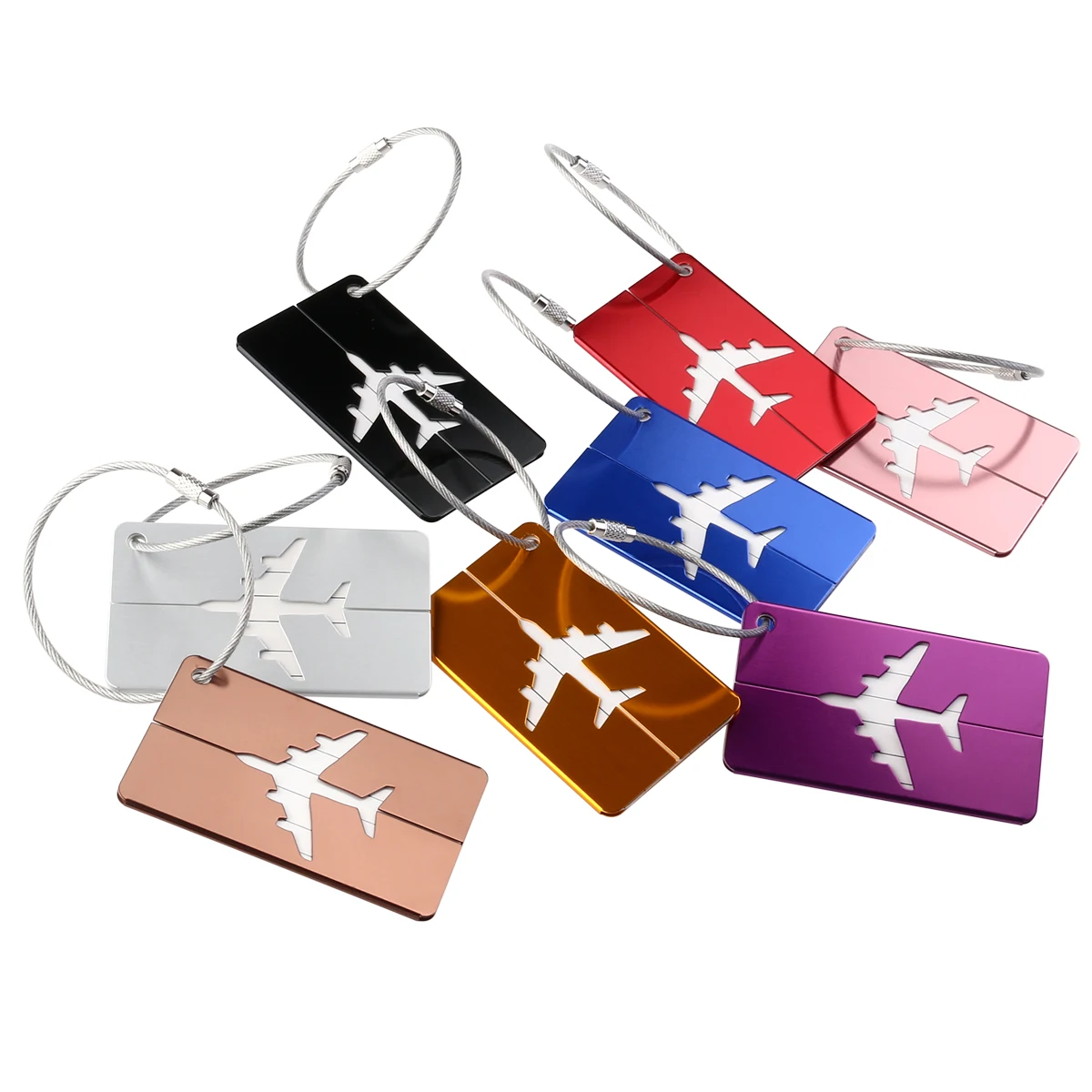 8 шт. бирка для багажа с кольцом ключей|Уличные инструменты| |