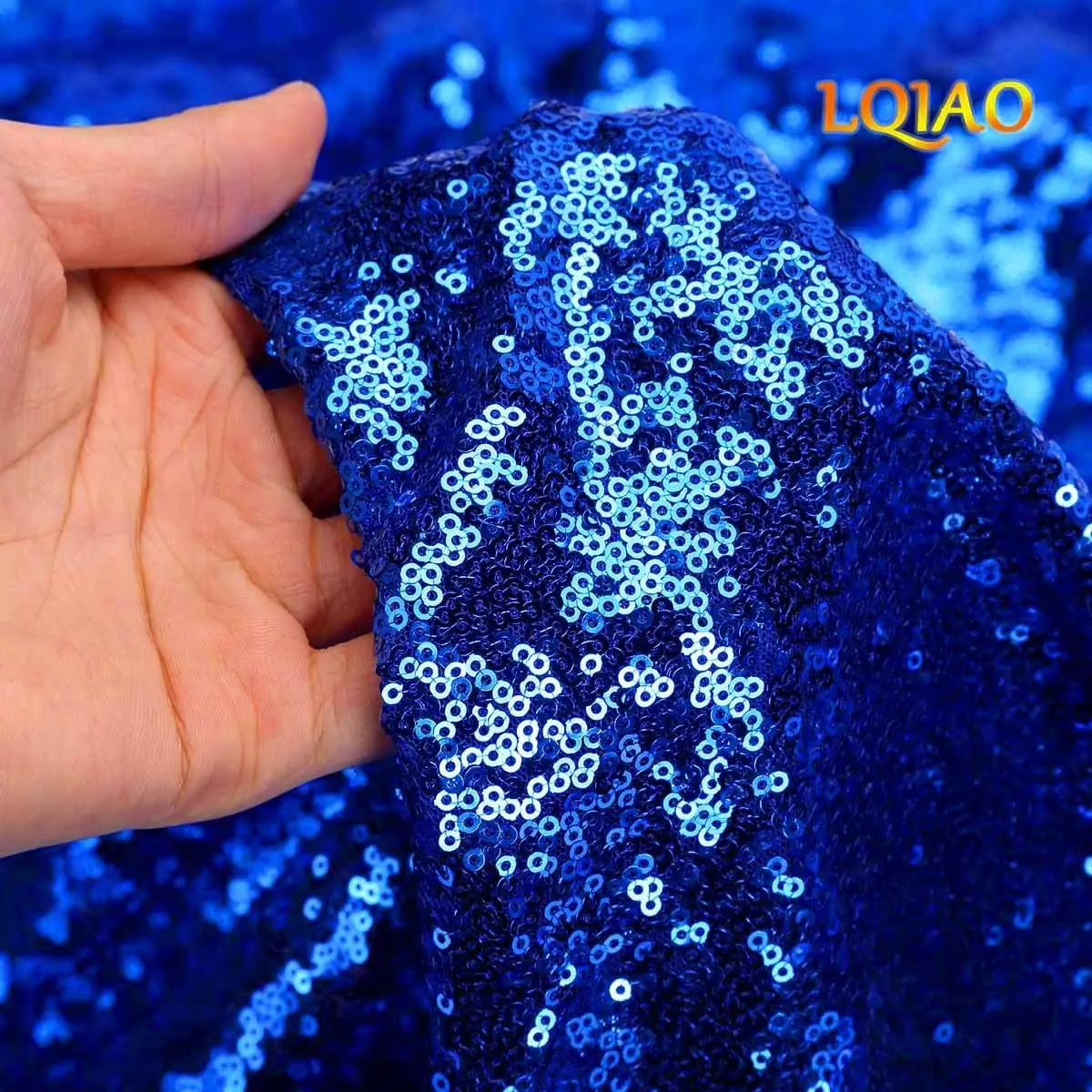 

Sequin Backdrop Curtain Panel 2x8FT-Royal Blue Sequin Photography Backdrop Curtain for Party/Home Curtain Decoration 2pcs Pocket