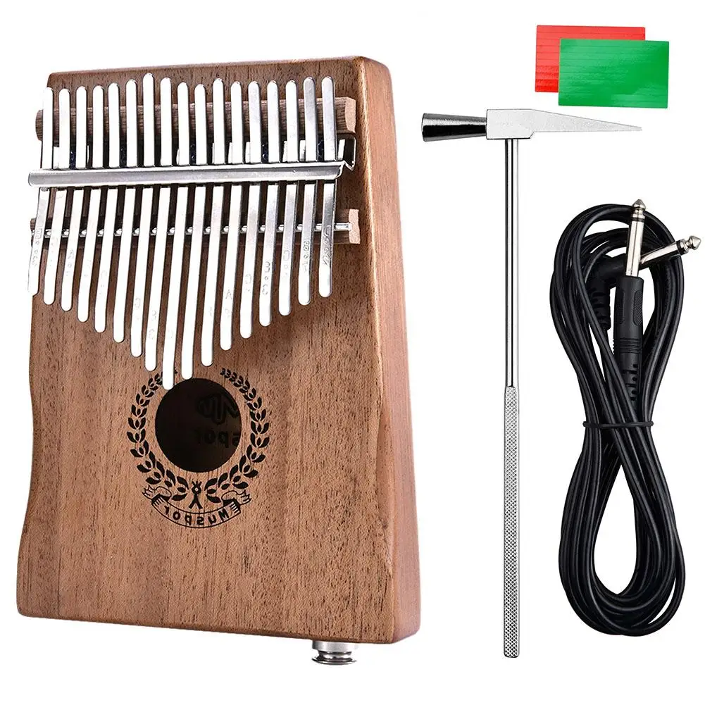 C Muspor Kalimba 20 клавиш Kalimba «пианино для больших пальцев» высококачественный деревянный музыкальный инструмент из красного дерева с обучающей книгой Tune Hammer - Цвет: C