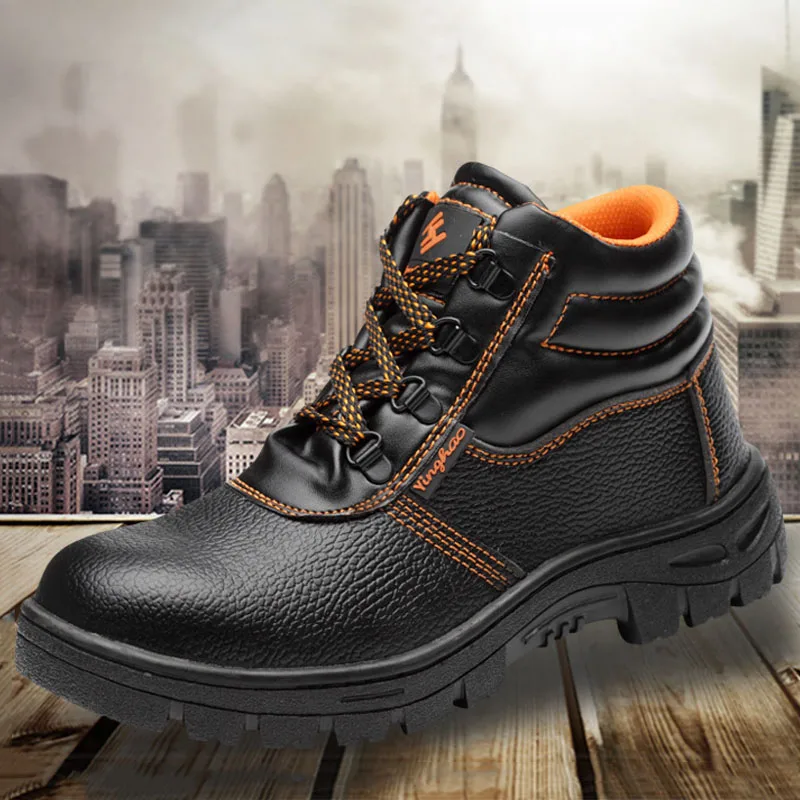 

Winter Boots Men Anti-puncture Safety Shoes Men Work Boots Indestructible Industrial Shoes Anti-smash Work Shoes Free Shipping