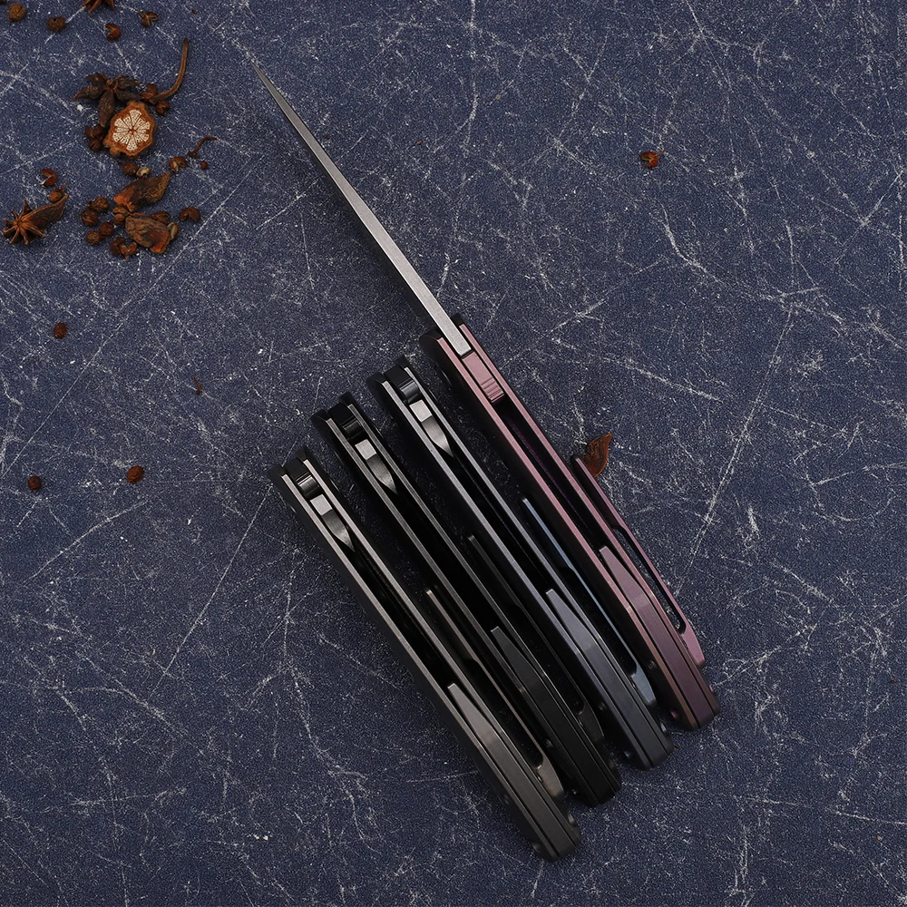 Складной нож Коготь медведя FIying Shark карманный титановый Клинок с лезвием S35VN для