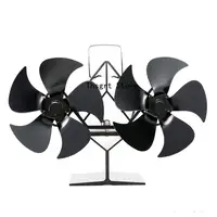 New Mini Thermal Power Stove Fan Small 8-Blade Fan Eco-Friendly Quiet Fan Home Efficient Heat Distribution