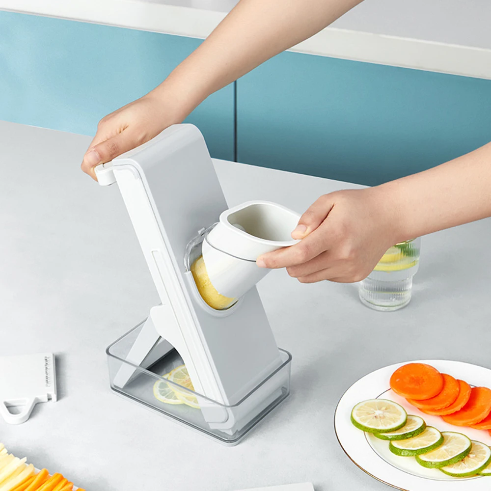 

Multifunctional Manual Vegetable Slicer Foldable Slicer Cut Fruit French Fries Kitchen Accessories Chopping Artifact Grater Tool