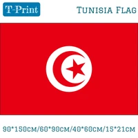 10pcs flag tunisia national flag home decoration for national day olympiad games event office 90150cm6090cm4060cm1521cm