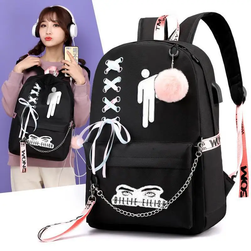 Anime Backpack Shoulder Bag Backpack for Girl Students College Bags for Men Sac A Dos Ecole Teenagers Book Bag Schultasche