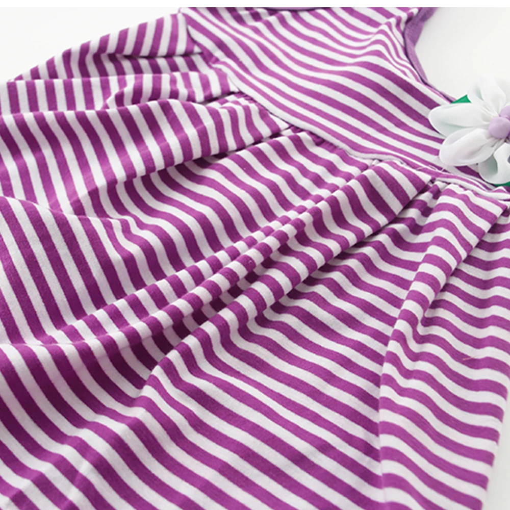 LittleSpring/Летняя одежда для малышей Одежда маленьких девочек Топ в полоску без