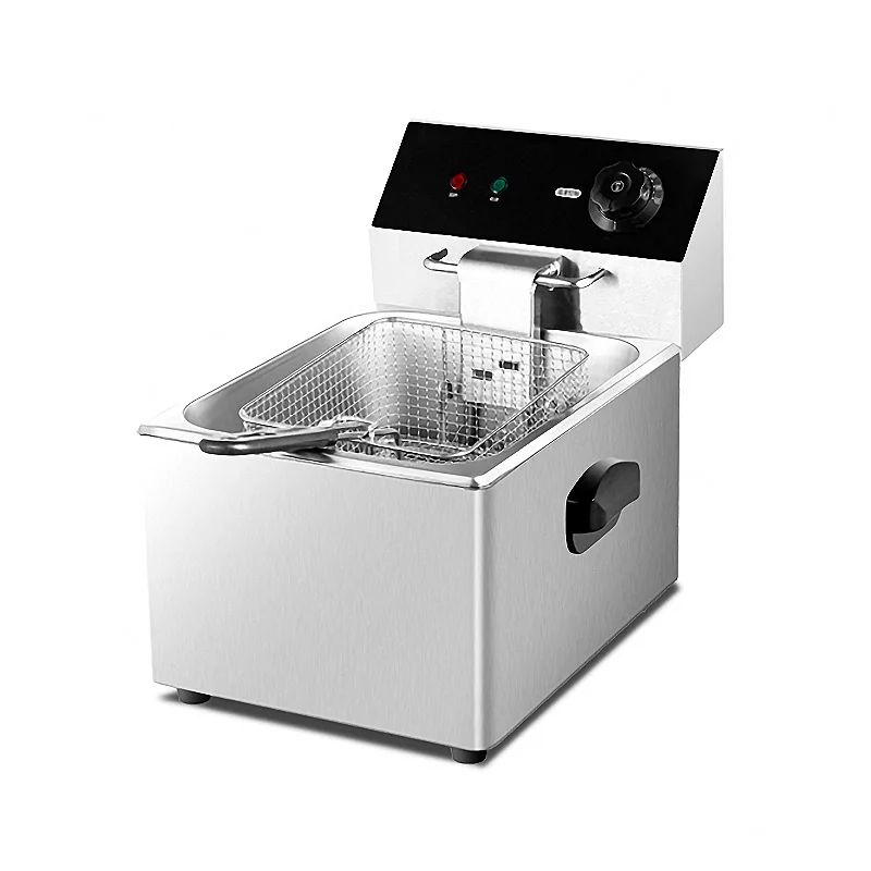 

Commercial Deep Fryer Electric Fryer Chicken French Fried Machine Single Cylinder Electric Fryer Equipment CKDR1330C-01