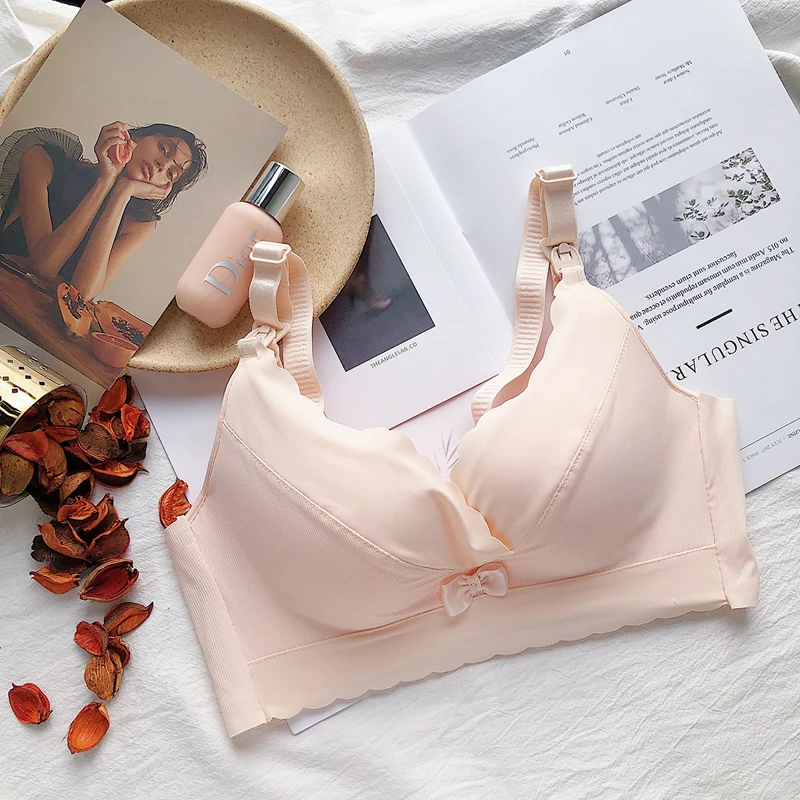 Roseheart Новые модные женские розовые серые Беспроводной мягкий бюстгальтер близко