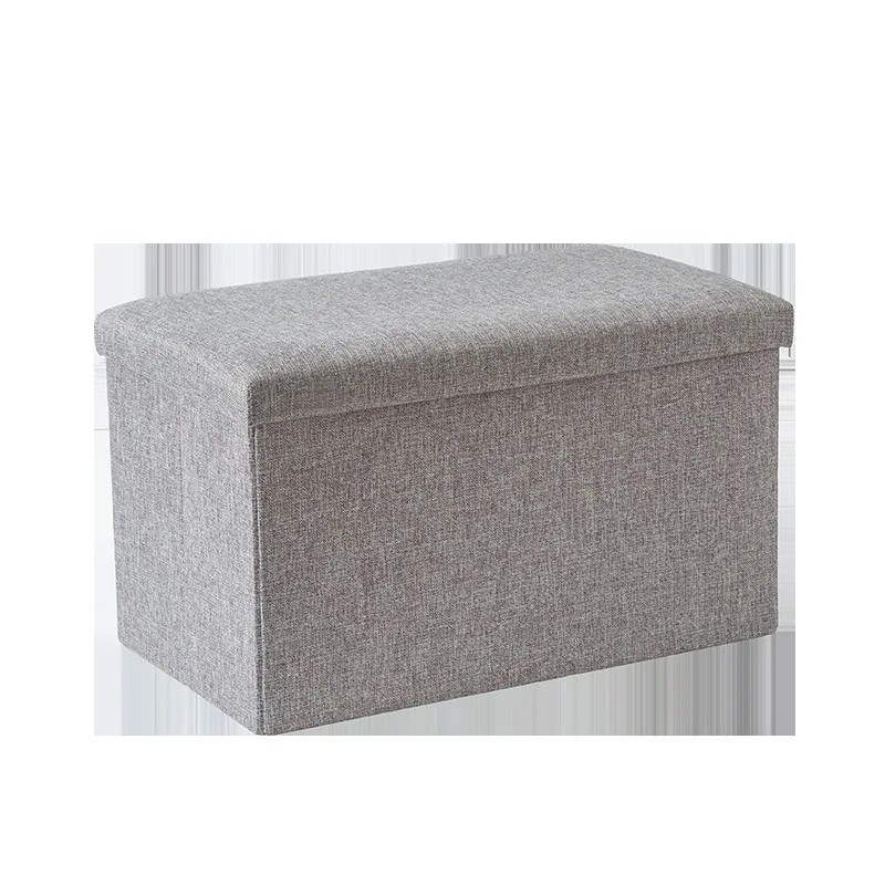 

Foldable Storage Stool Large Capacity Toy Organizer Cotton Cloth Box Multifunctional Sofa Stools High Load Bearing