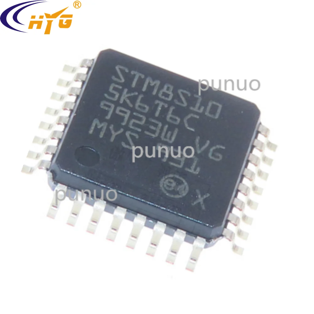 Оригинальный аутентичный STM8S105K6T6C Инкапсуляция QFP32 2 95-5 5 В 8b MCU ADC 32 КБ флэш-чип