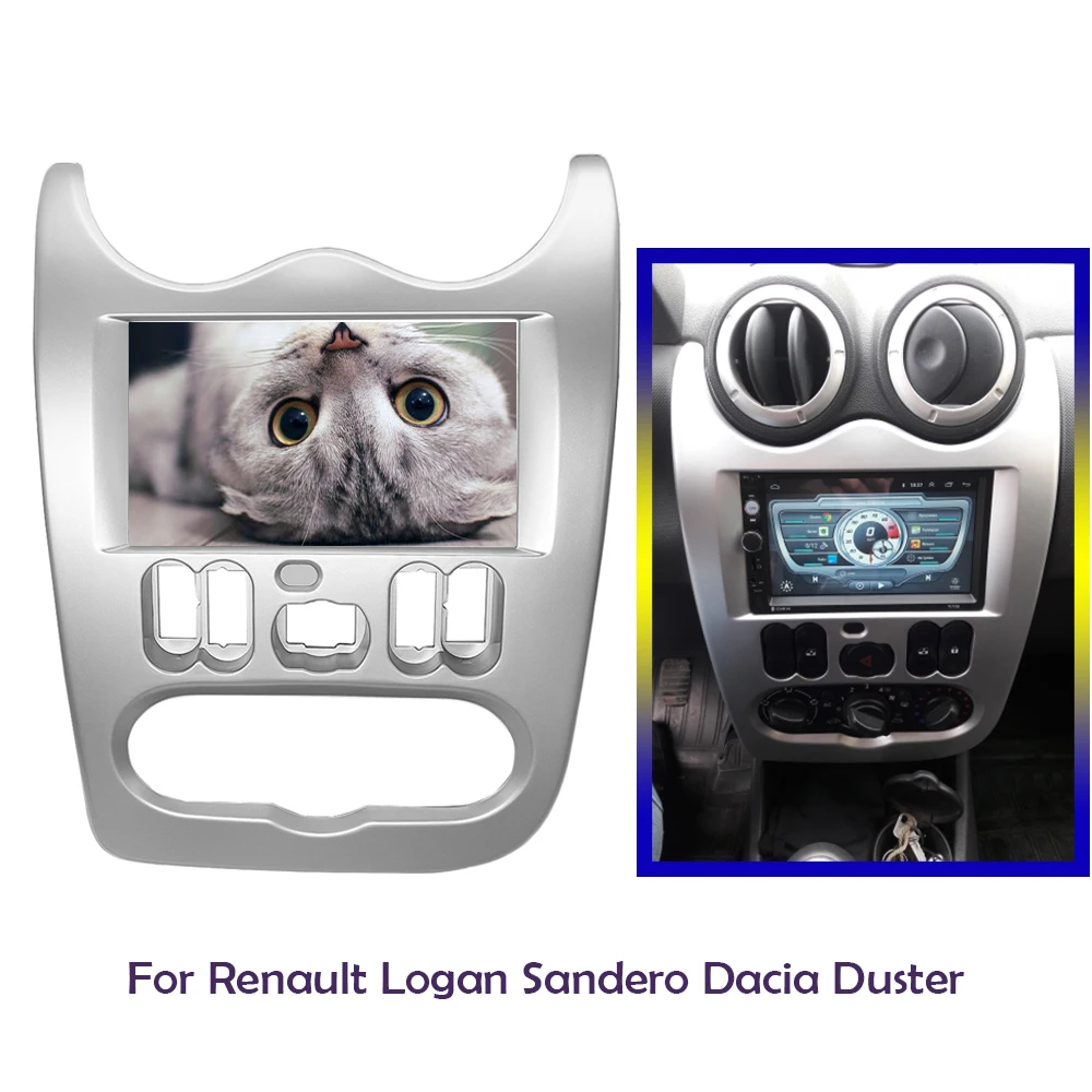 Автомобильная рама 2DIN для Logan Sandero DACIA Duster Renault Logan|Панели| |