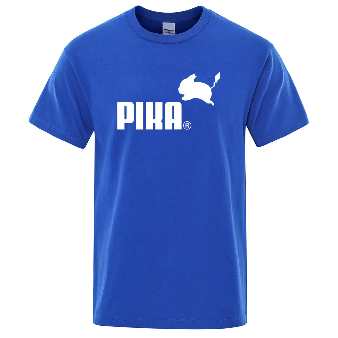Летняя новая футболка Pika, мужские футболки с японским Аниме Покемон, футболки с Пикачу для мальчиков, хлопковая футболка с коротким рукавом, мужские повседневные футболки, топы