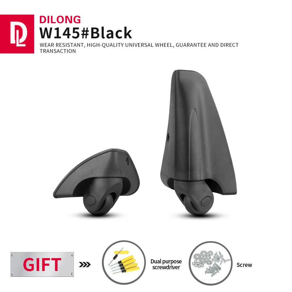 

DILONG W145 Luggage wheel trolley box accessories universal wheels repair suitcase trolley replacement durable caster