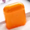 03 Зеленый белый оранжевый красный чехол для наушников для Airpods 1 2 твердый прозрачный чехол для Apple Airpods 1 2 противоударный чехол - Цвет: 03