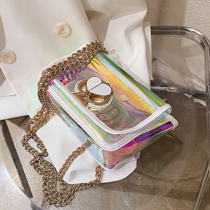 Прозрачная квадратная сумка через плечо новинка 2020 Высококачественная женская