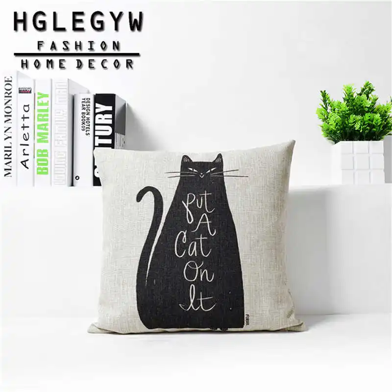 Наволочки из хлопка и льна с рисунком животных|Наволочки| |