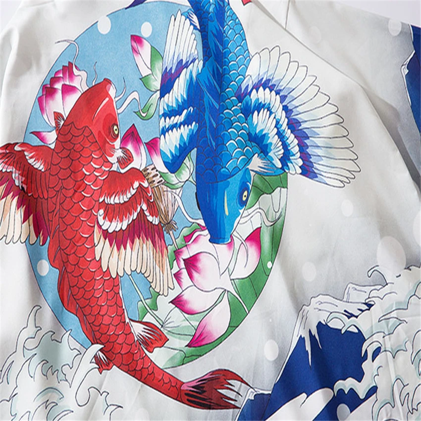 Хаори 2021 Новинка укиё-э кардиган в японском стиле кимоно самурая Мужская куртка