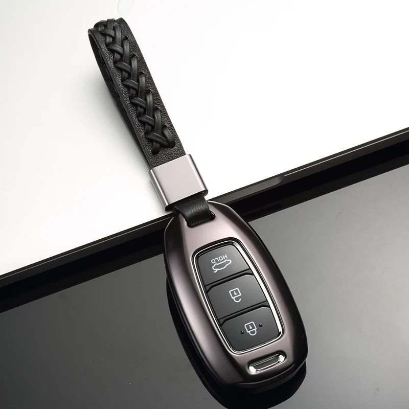 Чехол для автомобильного ключа из алюминиевого сплава чехол Hyundai i30 Solaris Azera greatig