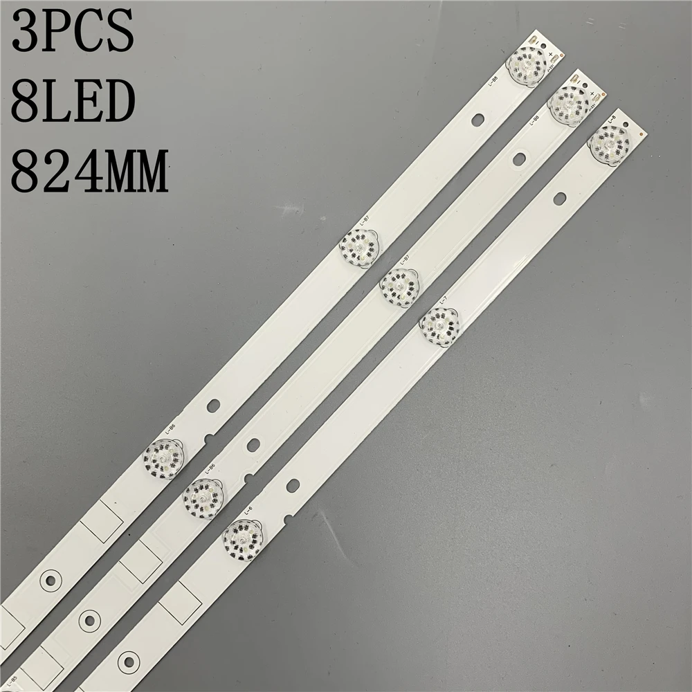 3PCS LED backlight strip lamp for akai 43 inch TV JS-D-JP4310-A81EC JS-D-JP4310-B81EC E43DU1000 MCPCB