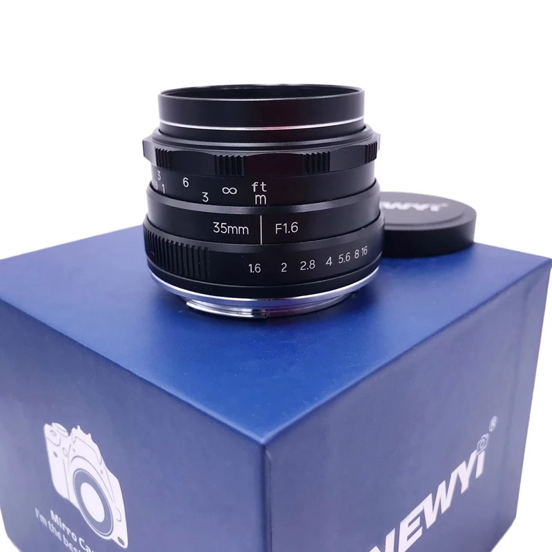 NEWYI 35 мм F/1 6 ручной фокус MF Prime объектив для Canon EOS M M2 M3 M5 M6 M10 M100|Объективы