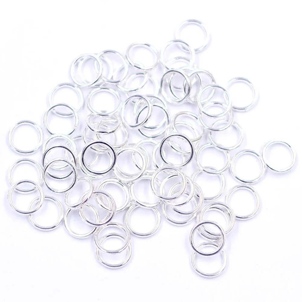 3000Pcs Closed Soldered Jump Rings Round Circle Connectors Zinc Metal Alloy For Jewelry DIY Making Findings Wholesale 10mm