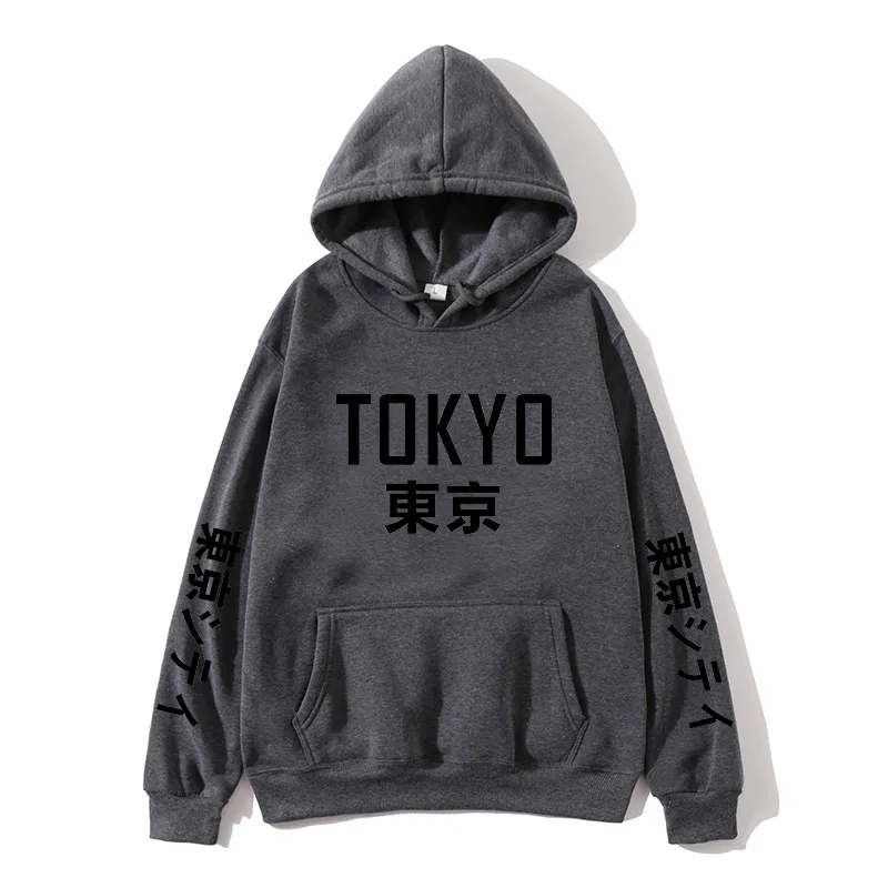 

Fashion Japanese Streetwear Tokyo Bay Printed hoodie Sweatshirt Japan Style Hip Hop Streetwear Pullover Men Casual Tracksuit