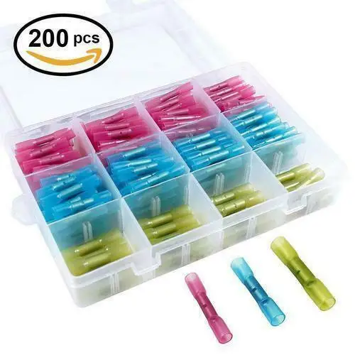 200 шт. термоусадочные стыковые соединители для проводов|Замыкатели| |