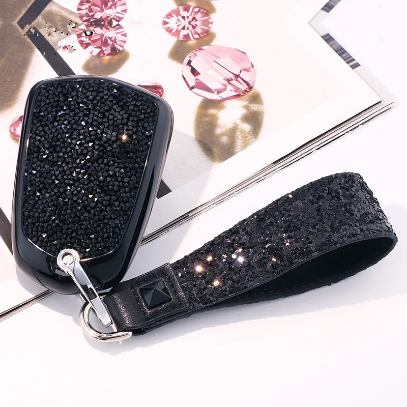 Роскошный чехол для ключей Cadillac ATS-L XTS XT5 CTS CT6 ATS 28T SRX Escalade 2015-2018 аксессуары брелок -