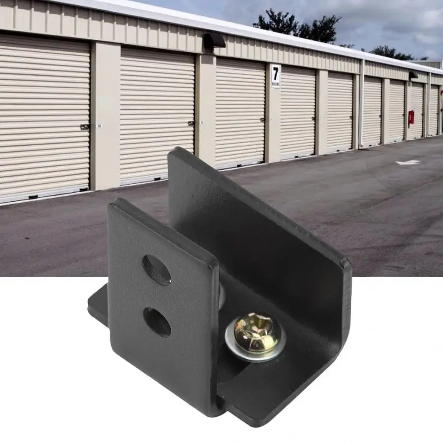 Черная сталь оборудование для дверей сарая настенный ролик направляющий