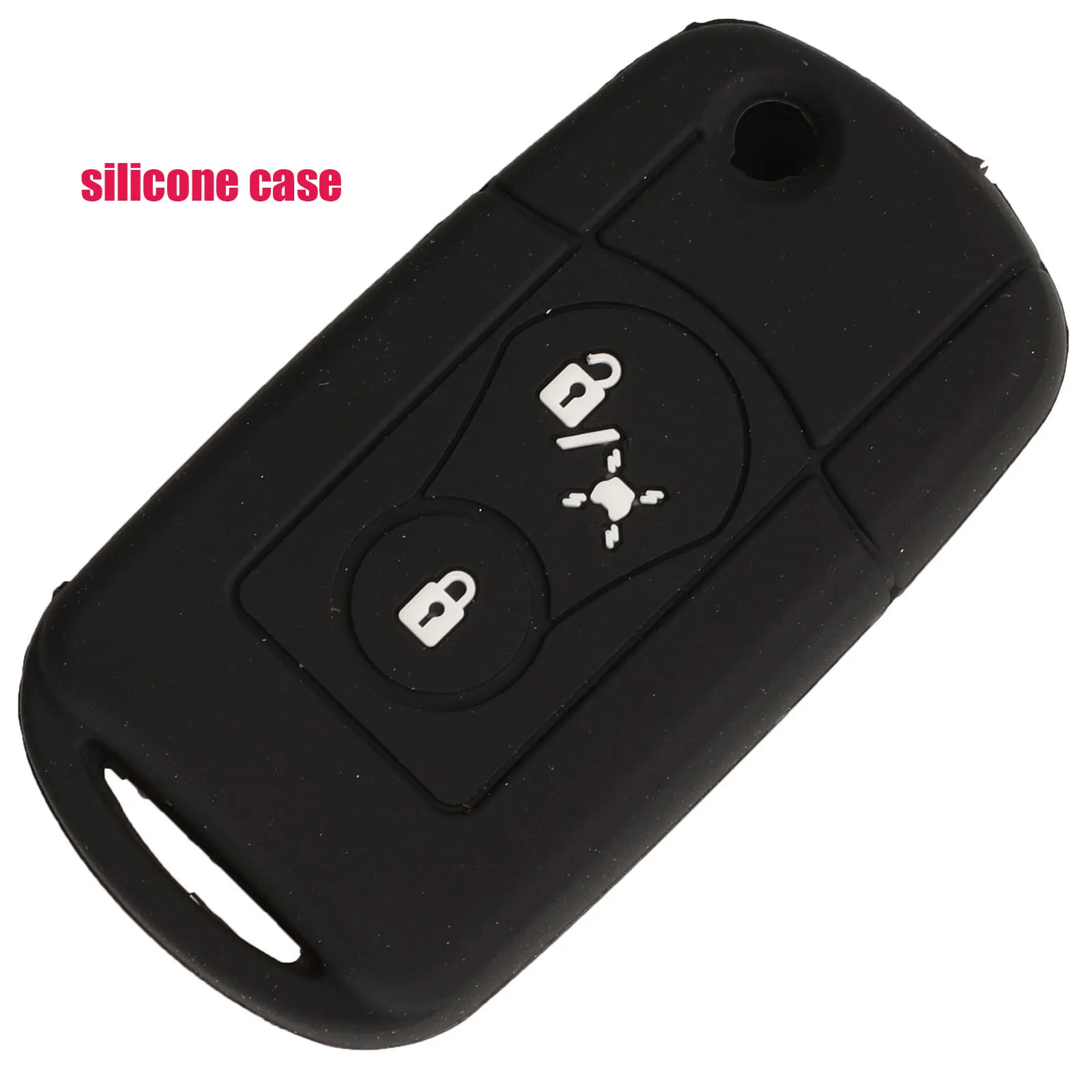 upgrade silicone Jingyuqin дистанционный откидной складной чехол для ключей автомобиля, чехол-брелок для Ssangyong Actyon SUV Kyron 2 кнопки - Количество кнопок: upgrade silicone