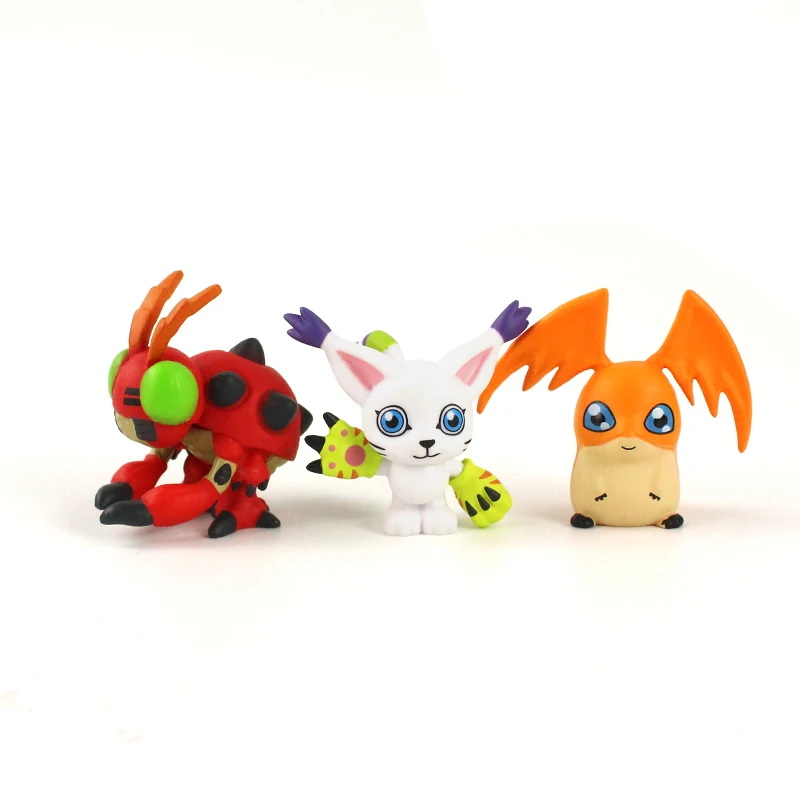 Аниме Digimon фигурка игрушки AGUMON GERYMON цифровой персонаж ПВХ модель 9 шт./компл. 3 5-5 см